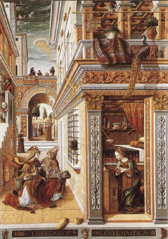 Carlo Crivelli Annunciation with St Emidius oil painting image